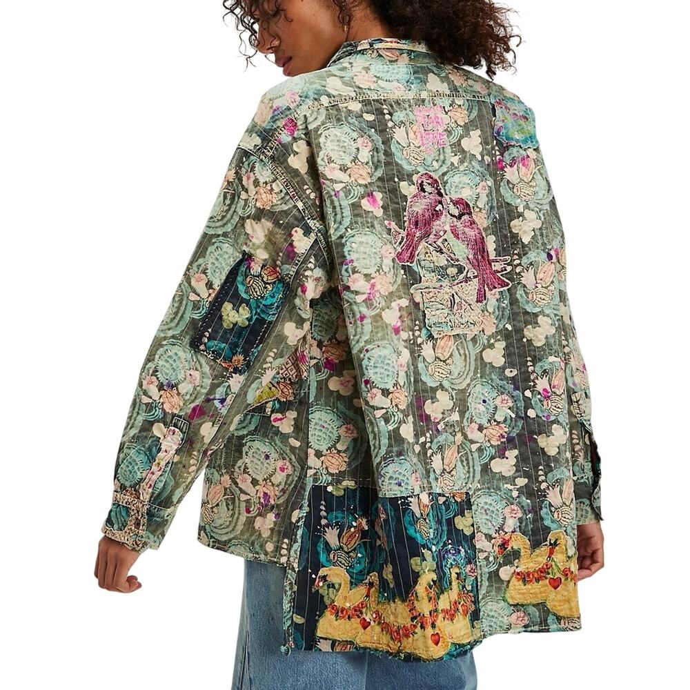 MAGNOLIA PEARL Waterlily Adison Workshirt Shacket One Size New with Tag SOO - Picture 2 of 16